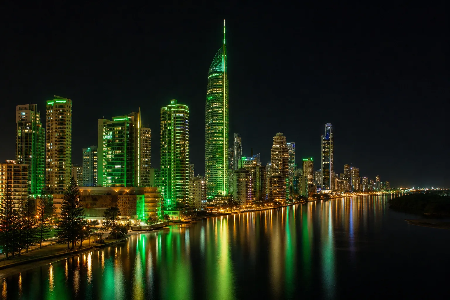 Editorial city guide graphic for Winshark Casino readers in Gold Coast, QLD