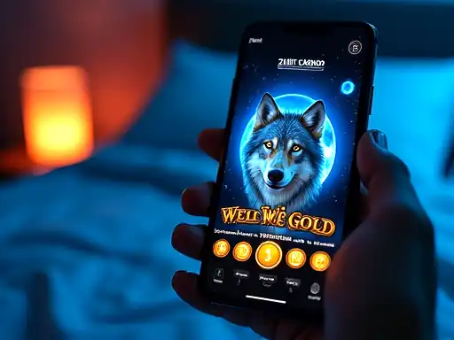 Wolf Gold pokie artwork at Winshark Casino