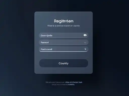 Winshark Casino sign-up form and profile setup